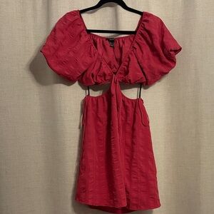 Forever 21 Scarlet Mini Dress with Cut-Out